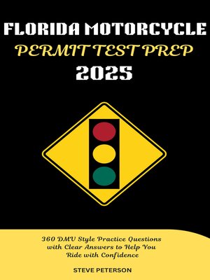 cover image of Florida Motorcycle Permit Test Prep 2025